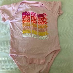 Pink Bass Pro Shop Onesie 3-6 Months
